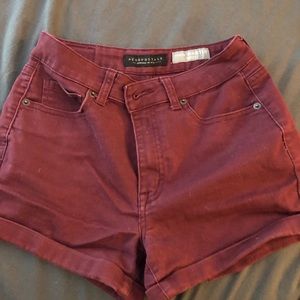 Aeropostale high waisted midi shorts